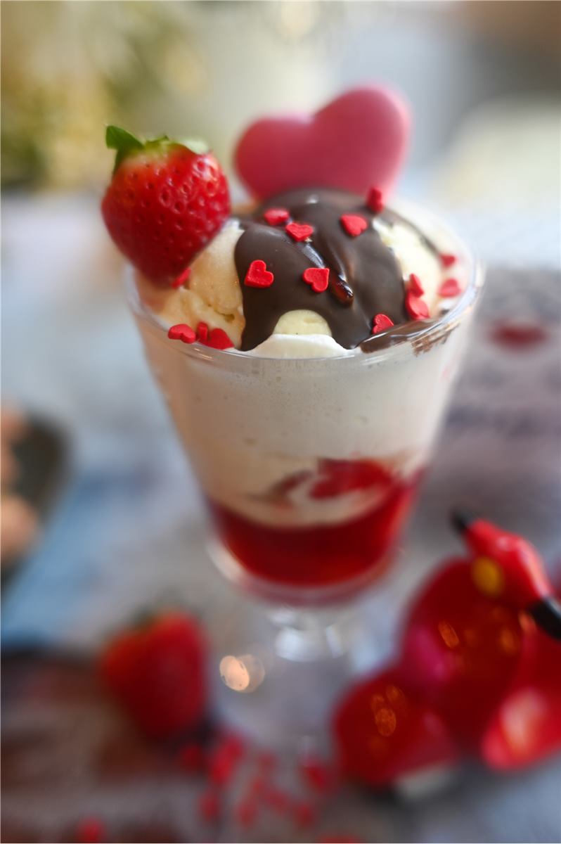 Sundae de fresa